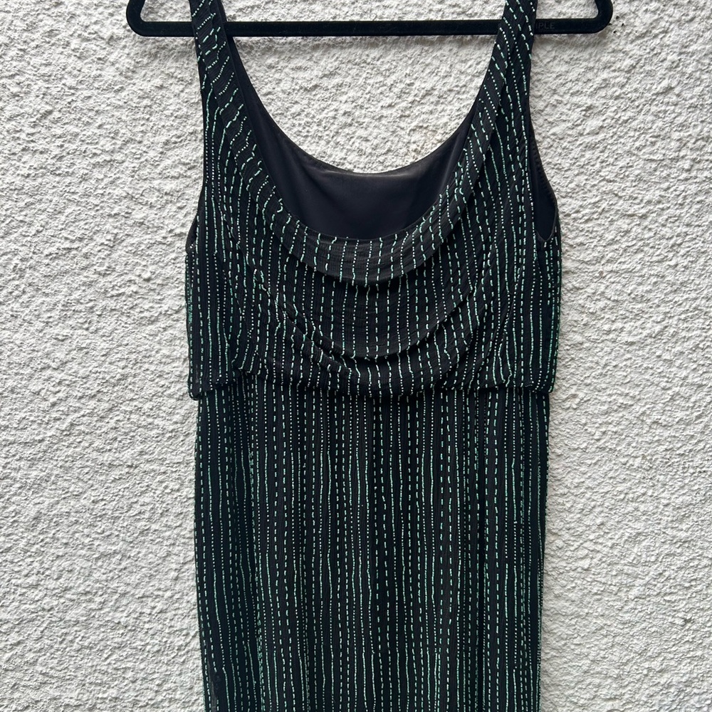 Black and green Dress